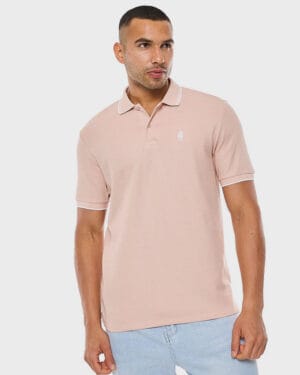 Logo Detail Polo T-Shirt with Short Sleeves