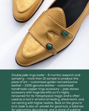 ROYAL MASTER PIECE – Double Jade Rings Loafers (Limited Edition)