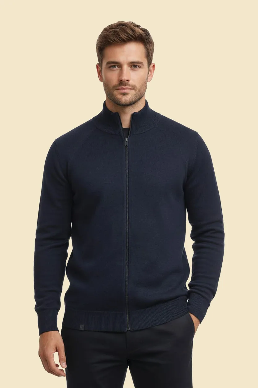 Regatta Great Outdoors Zip-Up Knit Jacket – Dark Navy